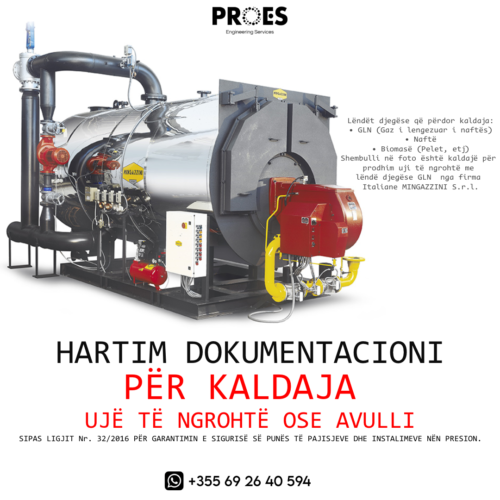 Impianti i furnizimit me ujë të ngrohtë apo avull nëpermjet kaldajës i subjektit